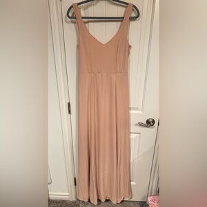 Show Me Your MuMu Sleeveless V-Neck Maxi Dress in Dusty Rose NWOT